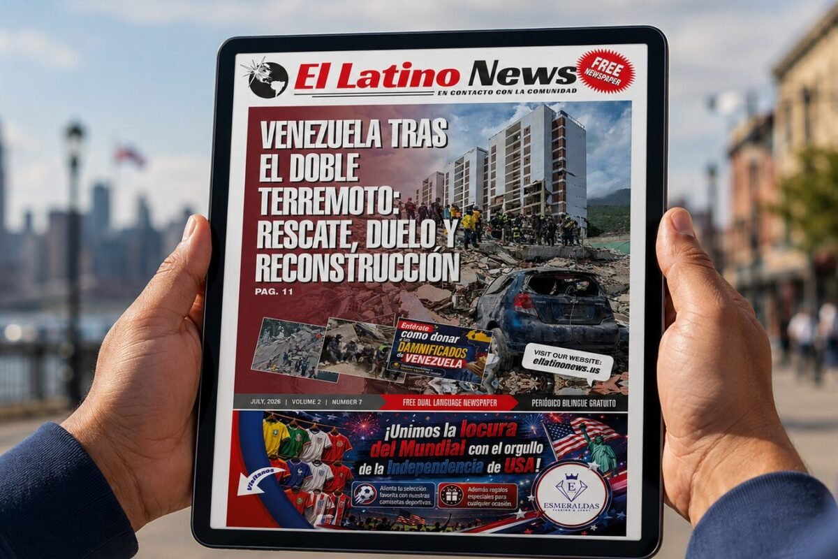 Los datos sobre el doble terremoto en Venezuela en la edición online de El Latino News – Julio 2026